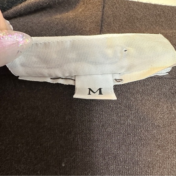 Bryn Walker Bamboo Organic Cotton Medium Faux Wrap Tunic Dress Gray Lagenlook - Picture 7 of 11